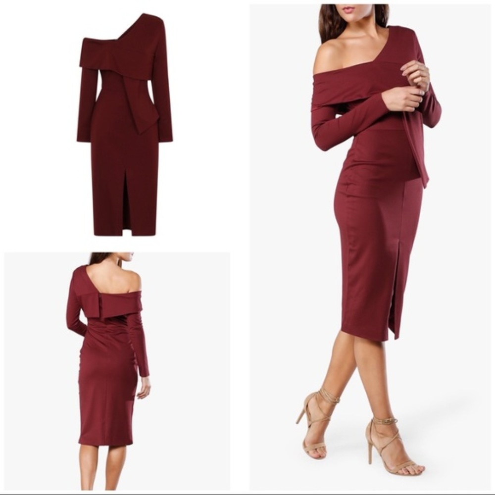 Lavish Alice Asymmetrical Long Sleeve Dress
